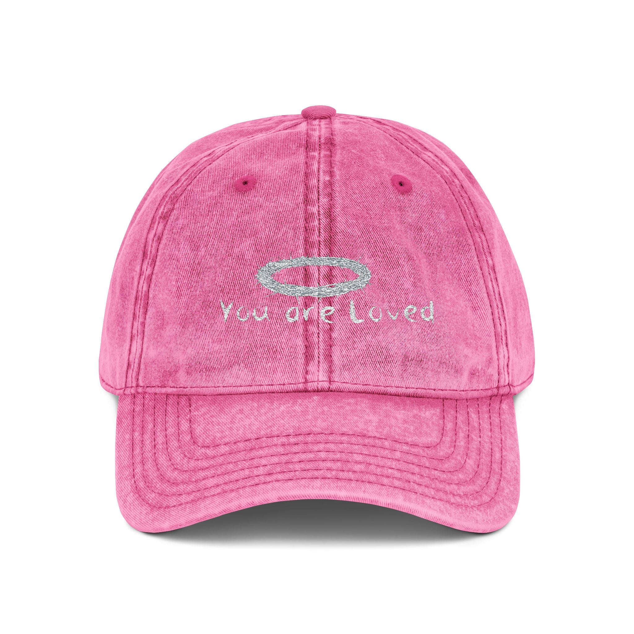 You Are Loved Embroidered Vintage Cap