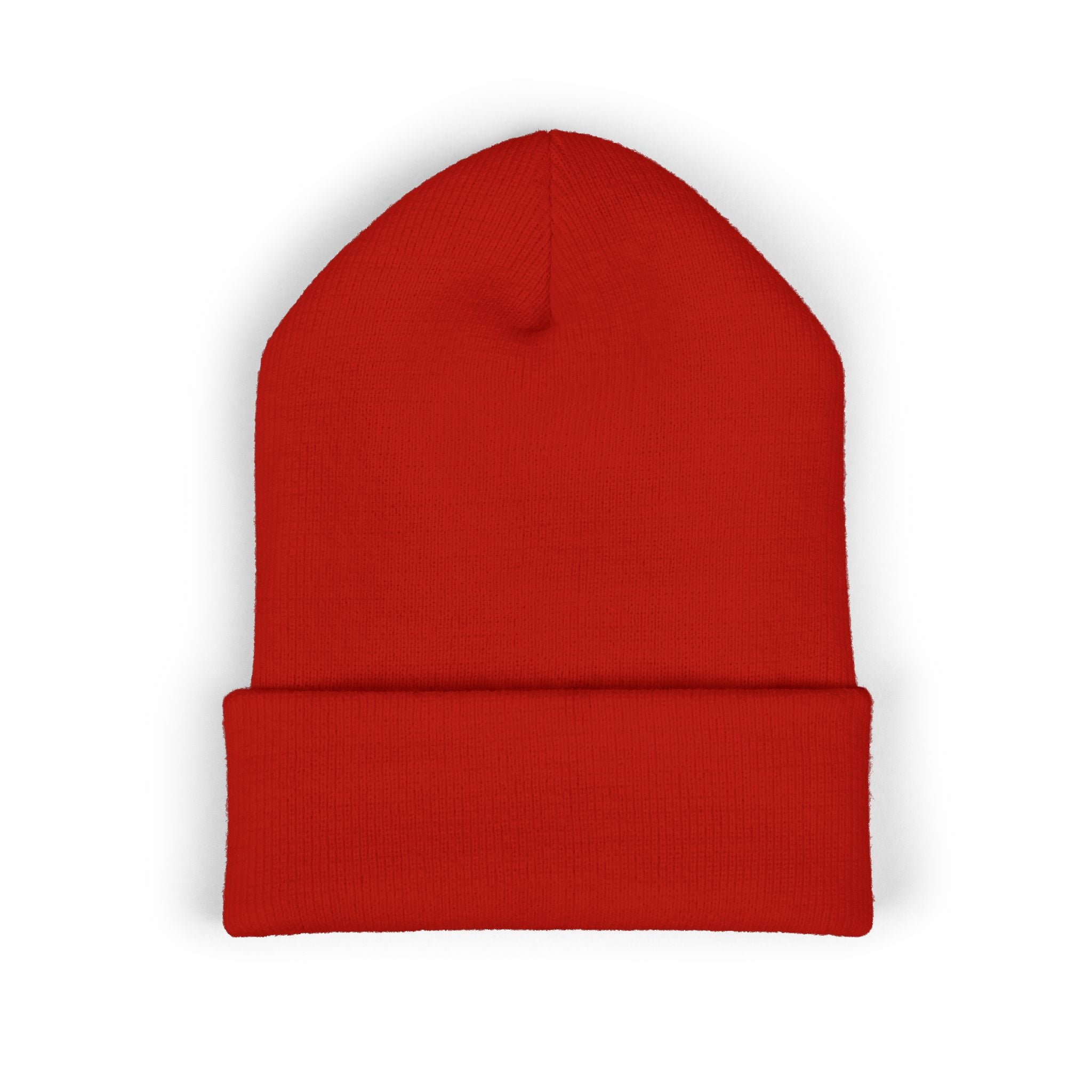 You Are Loved Embroidered Cuffed Beanie — Warm Knit Hat with Halo Design