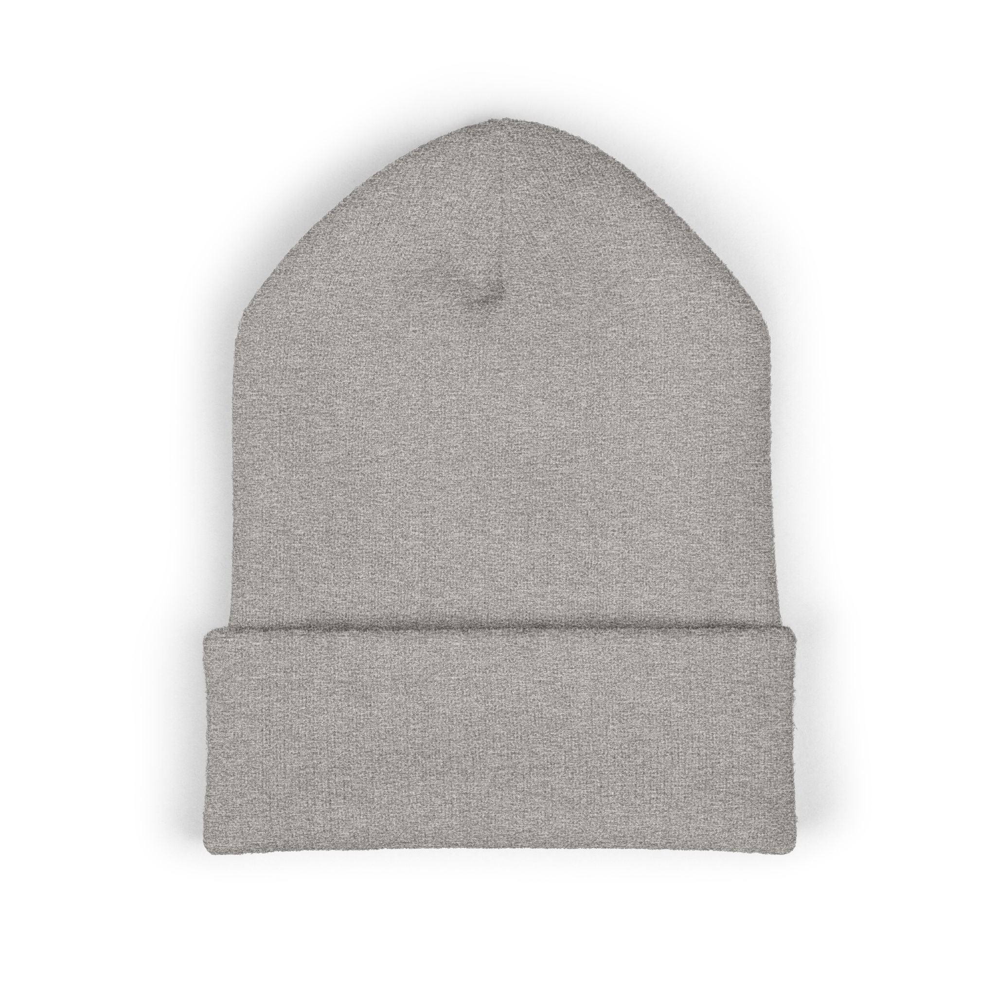 You Are Loved Embroidered Cuffed Beanie — Warm Knit Hat with Halo Design
