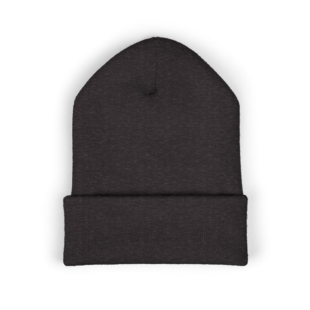 You Are Loved Embroidered Cuffed Beanie — Warm Knit Hat with Halo Design