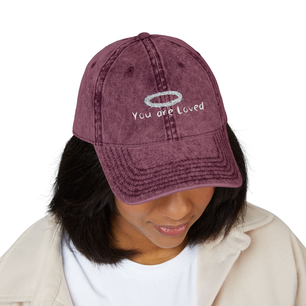You Are Loved Embroidered Vintage Cap