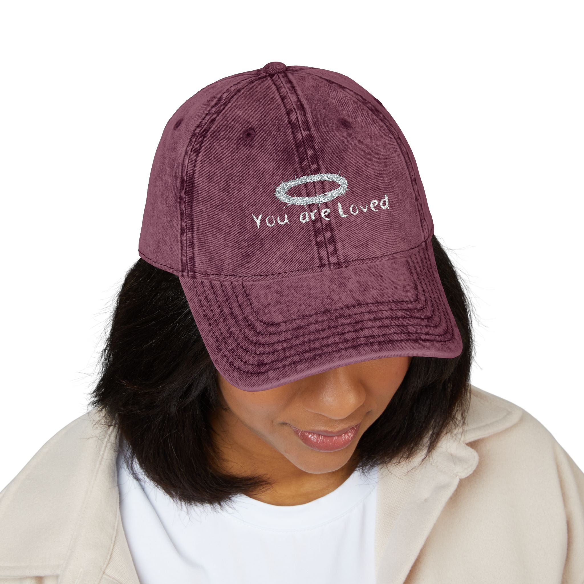 You Are Loved Embroidered Vintage Cap