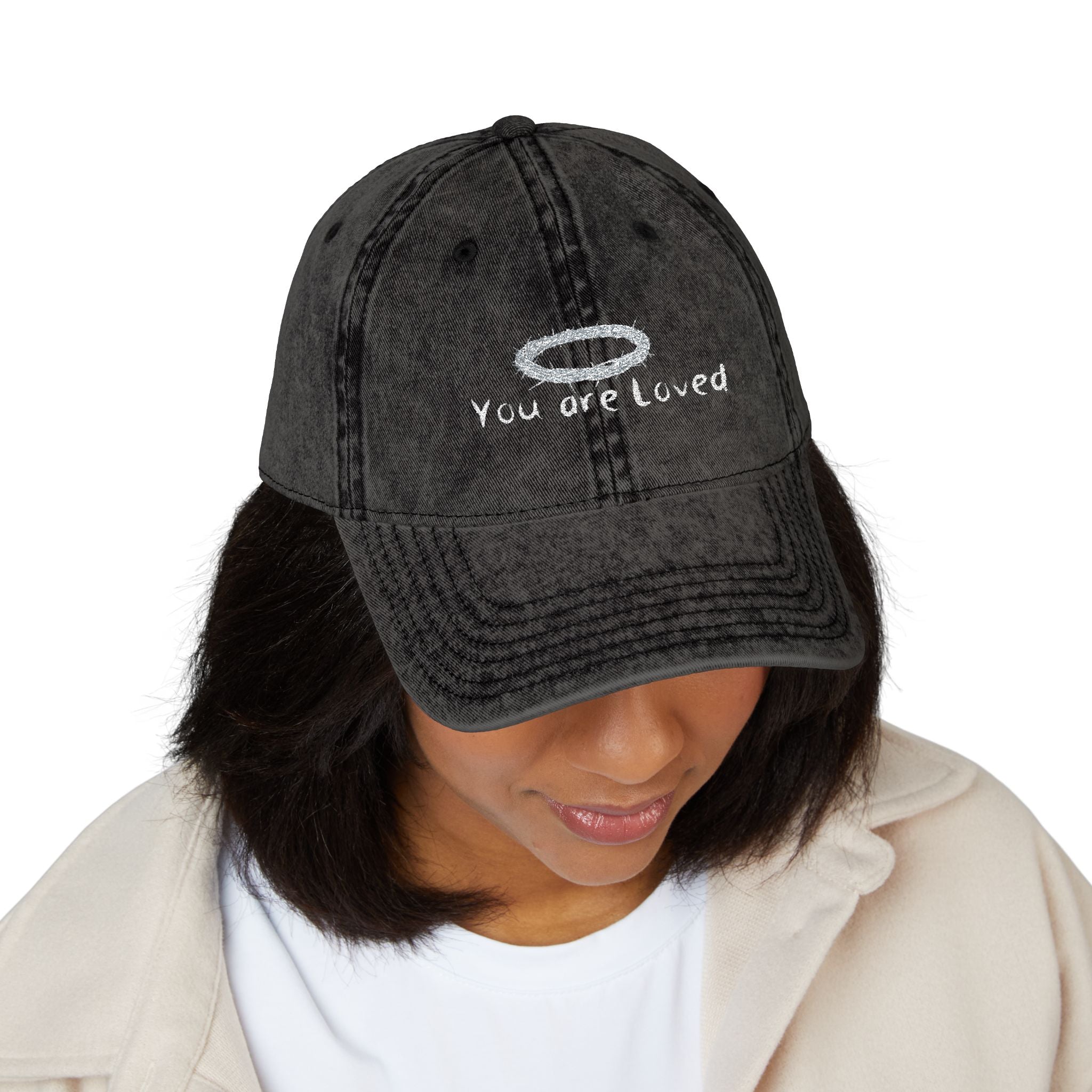 You Are Loved Embroidered Vintage Cap