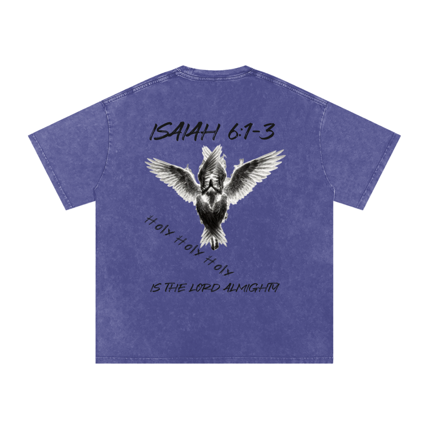 Isaiah 6:1-3  Snow Washed T-Shirt