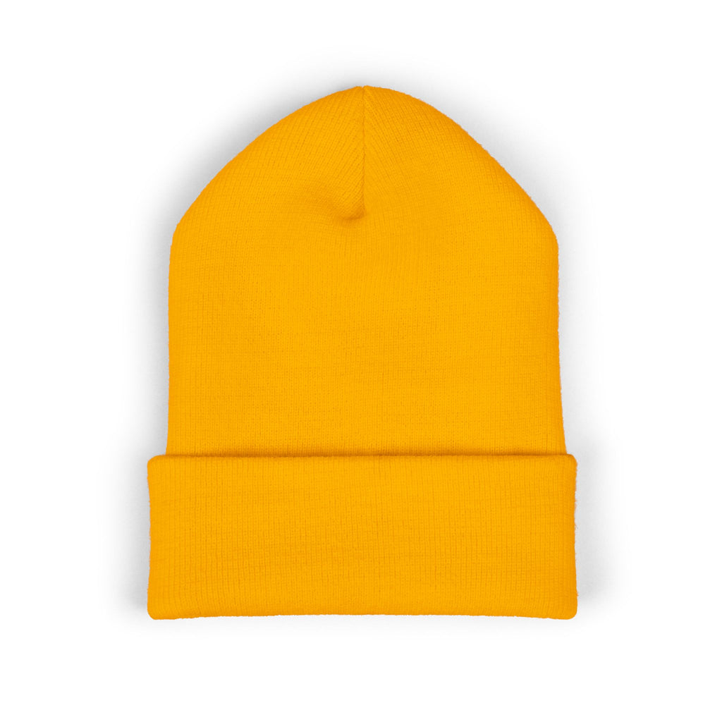 You Are Loved Embroidered Cuffed Beanie — Warm Knit Hat with Halo Design