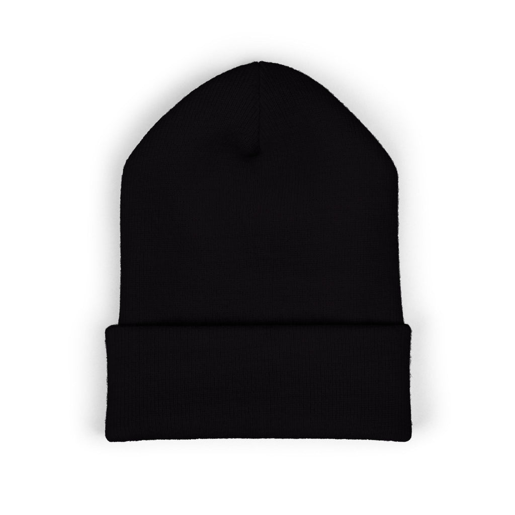 You Are Loved Embroidered Cuffed Beanie — Warm Knit Hat with Halo Design