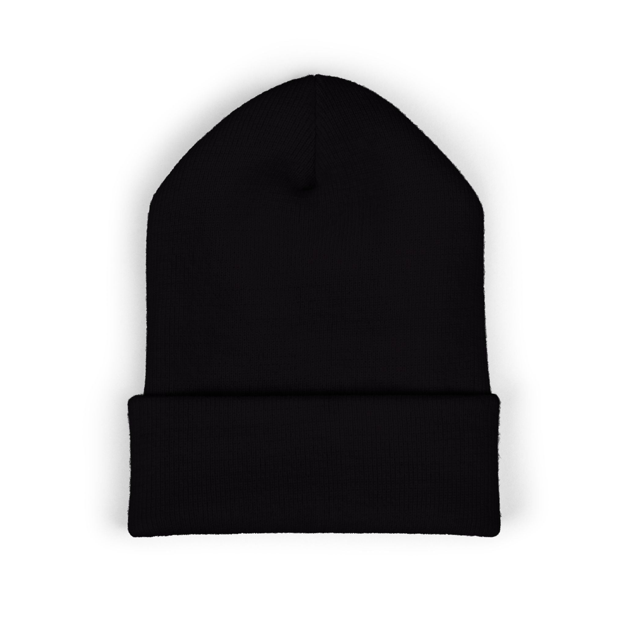 You Are Loved Embroidered Cuffed Beanie — Warm Knit Hat with Halo Design
