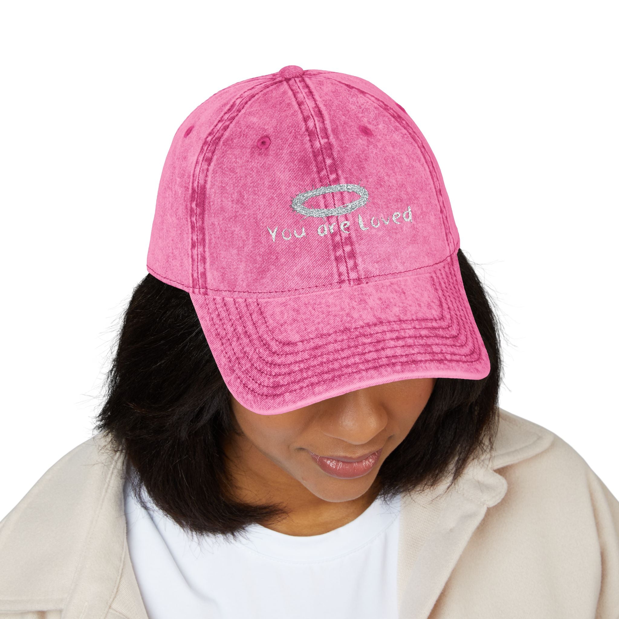 You Are Loved Embroidered Vintage Cap