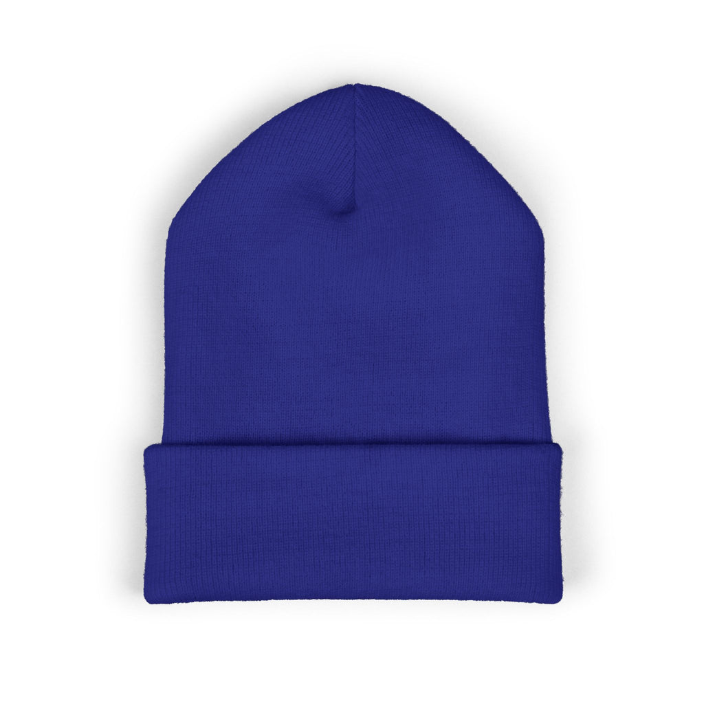 You Are Loved Embroidered Cuffed Beanie — Warm Knit Hat with Halo Design